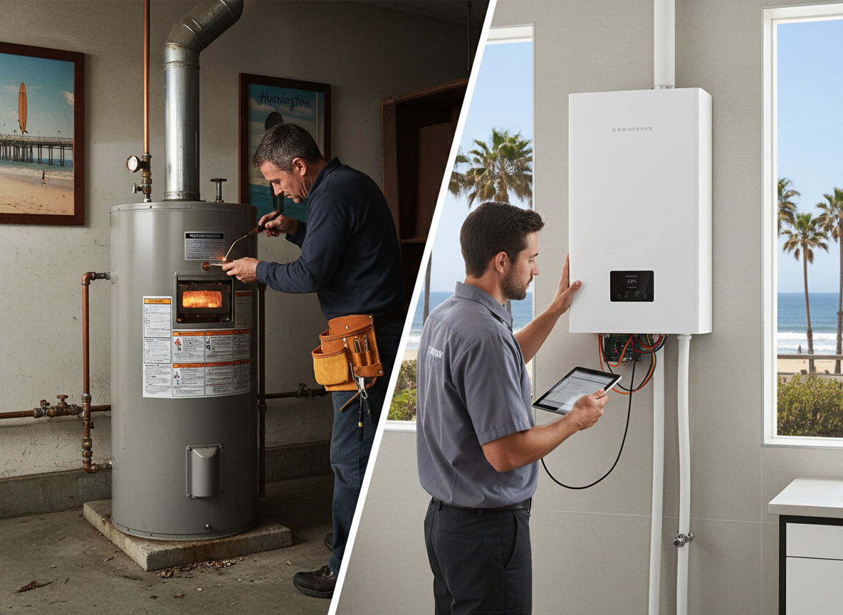 Gas vs. Electric Water Heater Repair in Huntington Beach